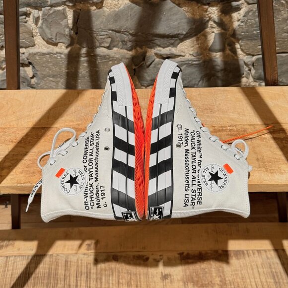 Converse X Off-White Chuck 70 Ivory High-top Sneakers - Picture 12 of 15